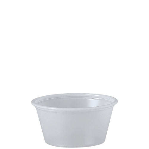 Polystyrene Portion Cups, 2 Oz, Translucent, 250/bag, 10 Bags/carton