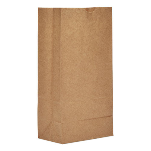 Grocery Paper Bags, 35 lb Capacity, #8, 6.13" x 4.17" x 12.44", Kraft, 500 Bags