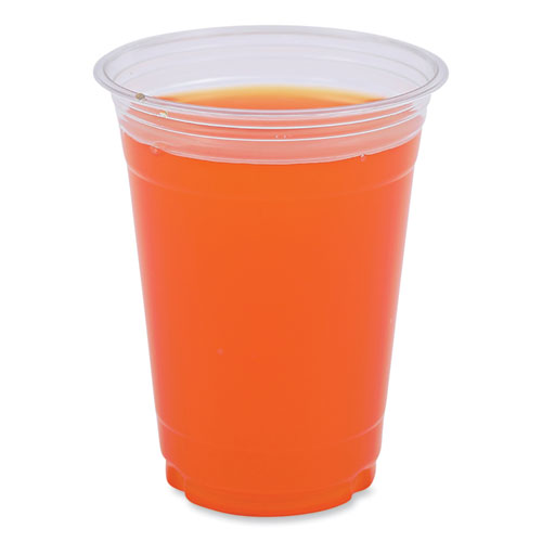 Clear Plastic Cold Cups, 16 oz, PET, 50 Cups/Sleeve, 20 Sleeves/Carton