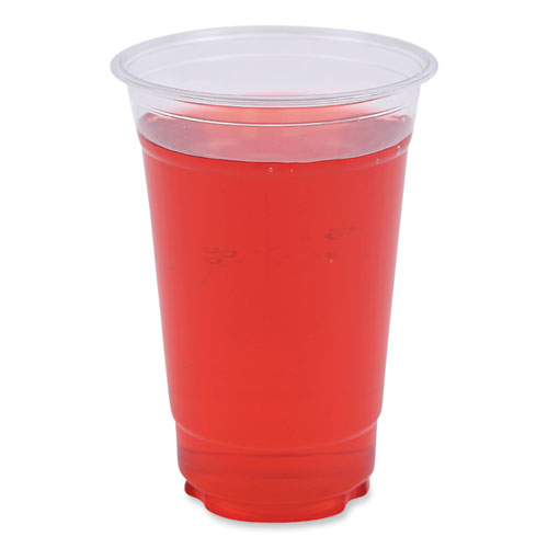 Clear Plastic Cold Cups, 20 oz, PET, 50 Cups/Sleeve, 20 Sleeves/Carton