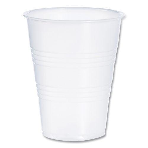 High-Impact Polystyrene Cold Cups, 9 oz, Translucent, 100 Cups/Sleeve, 25 Sleeves/Carton