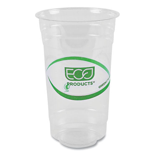 Greenstripe Renewable And Compostable Pla Cold Cups, 24 Oz, 50/pack, 20 Packs/carton