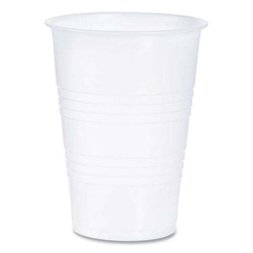 High-Impact Polystyrene Cold Cups, 10 oz, Translucent, 100 Cups/Sleeve, 25 Sleeves/Carton