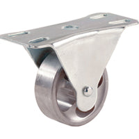 Shepherd Hardware 9184 Rigid Caster, 2-1/2 in Dia Wheel, 1 in W Wheel, Cast Iron Wheel, 175 lb