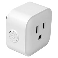 Powerzone ORRCWFII11 Wi-Fi Controlled Outlet, 1 -Pole, 15 A, 125 V, Grounded Socket, Wi-Fi, White