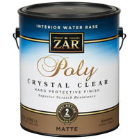 Aqua ZAR 34413 Polyurethane Paint, Liquid, Antique Crystal Clear, 1 gal, Can