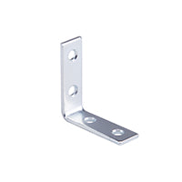 Prosource CB-B015-C4PS Corner Brace, 1-1/2 in L, 1-1/2 in W, 1/2 in H, Steel, Zinc-Plated, 1.8 mm Thick Material