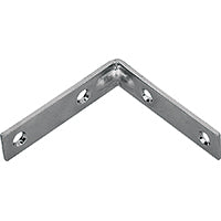 Prosource CB-B03-C4PS Corner Brace, 3 in L, 3 in W, 3/4 in H, Steel, Zinc-Plated, 2.6 mm Thick Material