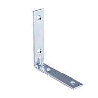 Prosource CB-B03.5-C4PS Corner Brace, 3-1/2 in L, 3-1/2 in W, 3/4 in H, Steel, Zinc-Plated, 3 mm Thick Material