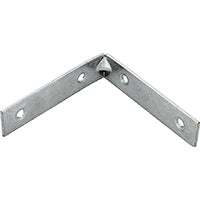 Prosource CB-B04-C4PS Corner Brace, 4 in L, 4 in W, 7/8 in H, Steel, Zinc-Plated, 3.1 mm Thick Material