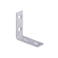 Prosource CB-G015-C4PS Corner Brace, 1-1/2 in L, 1-1/2 in W, 1/2 in H, Galvanized Steel, Galvanized