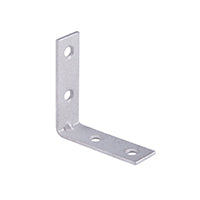 Prosource CB-G02-C4PS Corner Brace, 2 in L, 2 in W, 5/8 in H, Galvanized Steel, Galvanized, 1.8 mm Thick Material