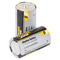 PowerZone LR20-4P-DB Battery, 1.5 V Battery, D Battery, Alkaline, Manganese Dioxide, Potassium Hydroxide and Zinc