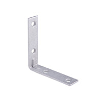 Prosource CB-G03-C4PS Corner Brace, 3 in L, 3 in W, 3/4 in H, Galvanized Steel, Galvanized, 2.6 mm Thick Material