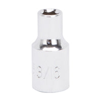 Vulcan MT6481683 Drive Socket, 3/16 in Socket, 1/4 in Drive, 6-Point, Chrome Vanadium Steel, Chrome