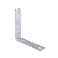 Prosource CB-G04-C4PS Corner Brace, 4 in L, 4 in W, 7/8 in H, Galvanized Steel, Galvanized, 3.1 mm Thick Material