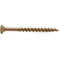 ProFIT 0333178G Screw, #9 Thread, 3 in L, Coarse Thread, Bugle Head, Star Drive, Steel, Yellow Zinc