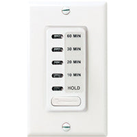 Intermatic EI210W Electronic Countdown Timer, 15 A, 120 V, 1800 W, 10 to 60 min Time Setting, White