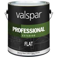 Valspar 045.0012614.007 Exterior House Paint, Flat, Neutral Base, 1 gal