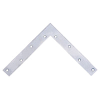 Prosource FC-Z08-01PS Corner Brace, 8 in L, 8 in W, 1 in H, Steel, Zinc-Plated, 2 mm Thick Material