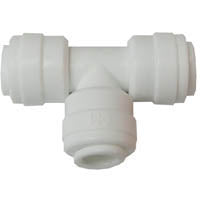 WATTS PL-3023 Pipe Tee, 3/8 in, Push-Fit, Plastic