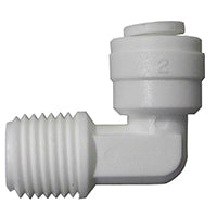 WATTS PL-3009 Tube Elbow, 1/4 in, 90 deg Angle, Plastic, 150 psi Pressure