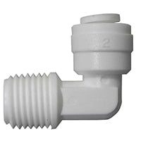 WATTS PL-3029 Tube Elbow, 3/8 in, 90 deg Angle, Plastic, 150 psi Pressure