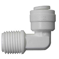 WATTS PL-3038 Tube Elbow, 1/2 x 3/8 in, 90 deg Angle, Plastic, 150 psi Pressure