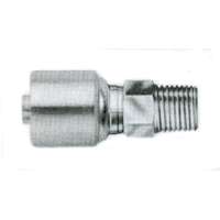 GATES MegaCrimp G25100-1616 Hose Coupling, 1-11-1/2, Crimp x NPTF, Straight Angle, Steel, Zinc