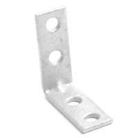 Prosource CB-Z03-013L Corner Brace, 3 in L, 3 in W, 3/4 in H, Steel, Zinc-Plated, 2.6 mm Thick Material