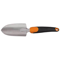 FISKARS 384220-1001 Garden Trowel, Cast Aluminum Blade, Plastic Handle, Ergonomic Handle, 12 in OAL