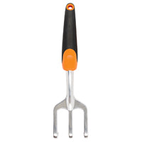 FISKARS 384240-1001 Cultivator, 11-1/2 in L, 3 -Tine, Plastic Handle