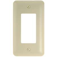 Amerelle 935RAL Wallplate, 5 in L, 2-13/16 in W, 1 -Gang, Steel, Light Almond