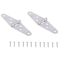 ProSource LSH-G02-C2PS Strap Hinge, 1.2 mm Thick Leaf, Steel, 180 Range of Motion