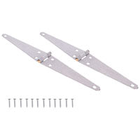 ProSource LSH-G06-C2PS Strap Hinge, 1.4 mm Thick Leaf, Steel, 180 Range of Motion