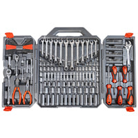 Crescent CTK180 Professional Tool Set, 180-Piece, Alloy Steel, Polished Chrome