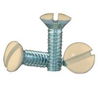 Eaton Wiring Devices BP231V-SP Wallplate Screw, 1/2 in L, Metal, Ivory