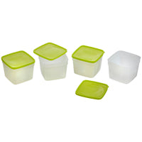 Arrow Plastic 4305 Storage Container, 1.5 pt Capacity, Plastic, Clear, 4-1/4 in L, 4-1/4 in W, 6-1/4 in H