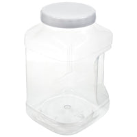 Arrow Plastic 739 Stackable Container, 128 oz Capacity, Clear, 5-1/2 in L, 6 in W, 9-1/2 in H