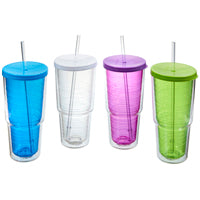 Arrow Plastic 00015 Travel Tumbler, 24 oz Capacity, Plastic, Insulated