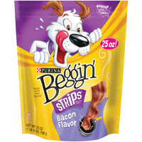 Purina 3810011049 Dog Treat, Bacon Flavor, 25 oz Pouch