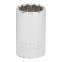 Vulcan MT6516926 Drive Socket, 11/16 in Socket, 1/2 in Drive, 12-Point, Chrome Vanadium Steel, Chrome