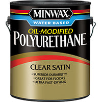 Minwax 710330000 Polyurethane Paint, Liquid, Clear, 1 gal, Can