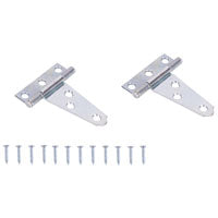 ProSource LTH-Z02-C2PS T-Hinge, Steel, Zinc, Fixed Pin, 180 deg Range of Motion, 16 (Pair) lb