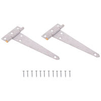 ProSource LTH-G06-C2PS T-Hinge, Galvanized Steel, Galvanized Brass Pin, Fixed Pin, 180 deg Range of Motion, 36 (Pair) lb