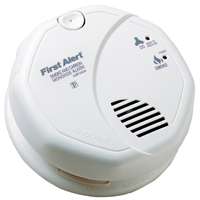 FIRST ALERT SC7010BV Carbon Monoxide Alarm, 10 ft, 85 dB, Alarm: Audible, Electrochemical, Photoelectric Sensor