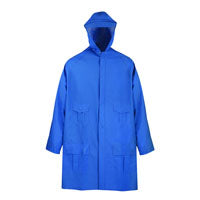 Diamondback 8156-L Rain Parka, L, Polyester/PVC, Blue, Zipper Closure