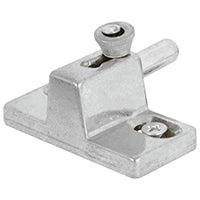 Prime-Line U 9866 Door Slide Bolt Lock, Aluminum, Aluminum, 1-3/8 to 1-3/4 in Thick Door