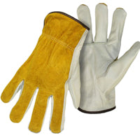 BOSS GUARD 4062M Gloves, M, Keystone Thumb, Open, Shirred Elastic Back Cuff