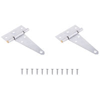 ProSource HTH-G04-C2PS T-Hinge, Galvanized Steel, Galvanized Brass Pin, Fixed Pin, 180 deg Range of Motion, 46 (Pair) lb